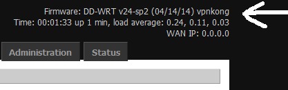 recent Kong VPN version of dd-wrt