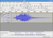 Editing an audio file with Audacity