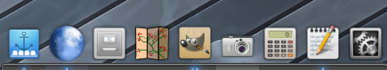 Plank dock, running on a Linux Mint Cinnamon desktop